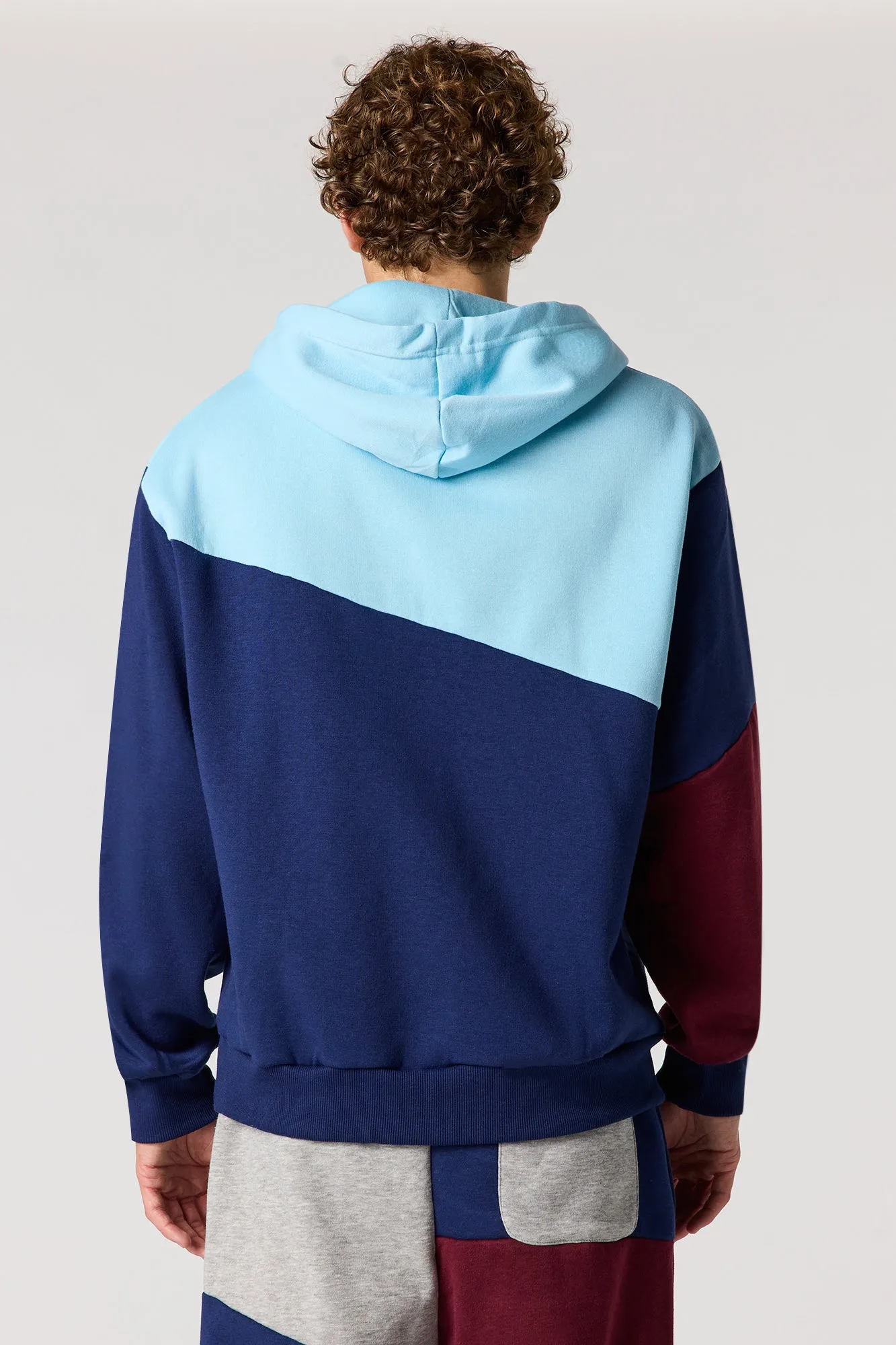 New York Colourblock Fleece Hoodie sold by Urban Planet product image thumbnail 2