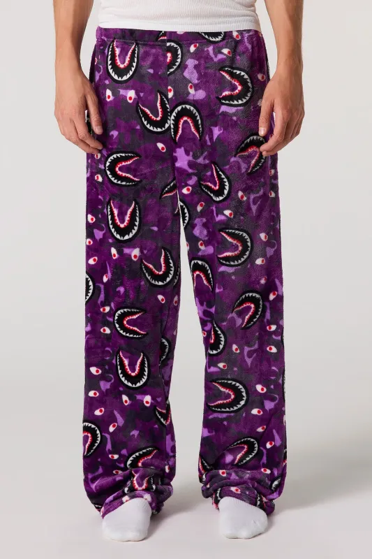 Printed Plush Pajama Pant sold by Urban Planet
