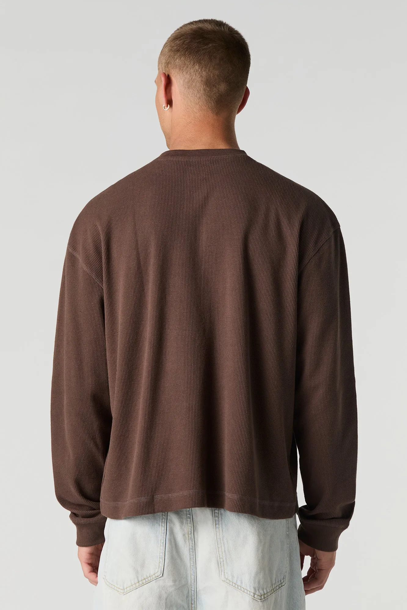 Thermal Knit Henley Top sold by Urban Planet product image thumbnail 5
