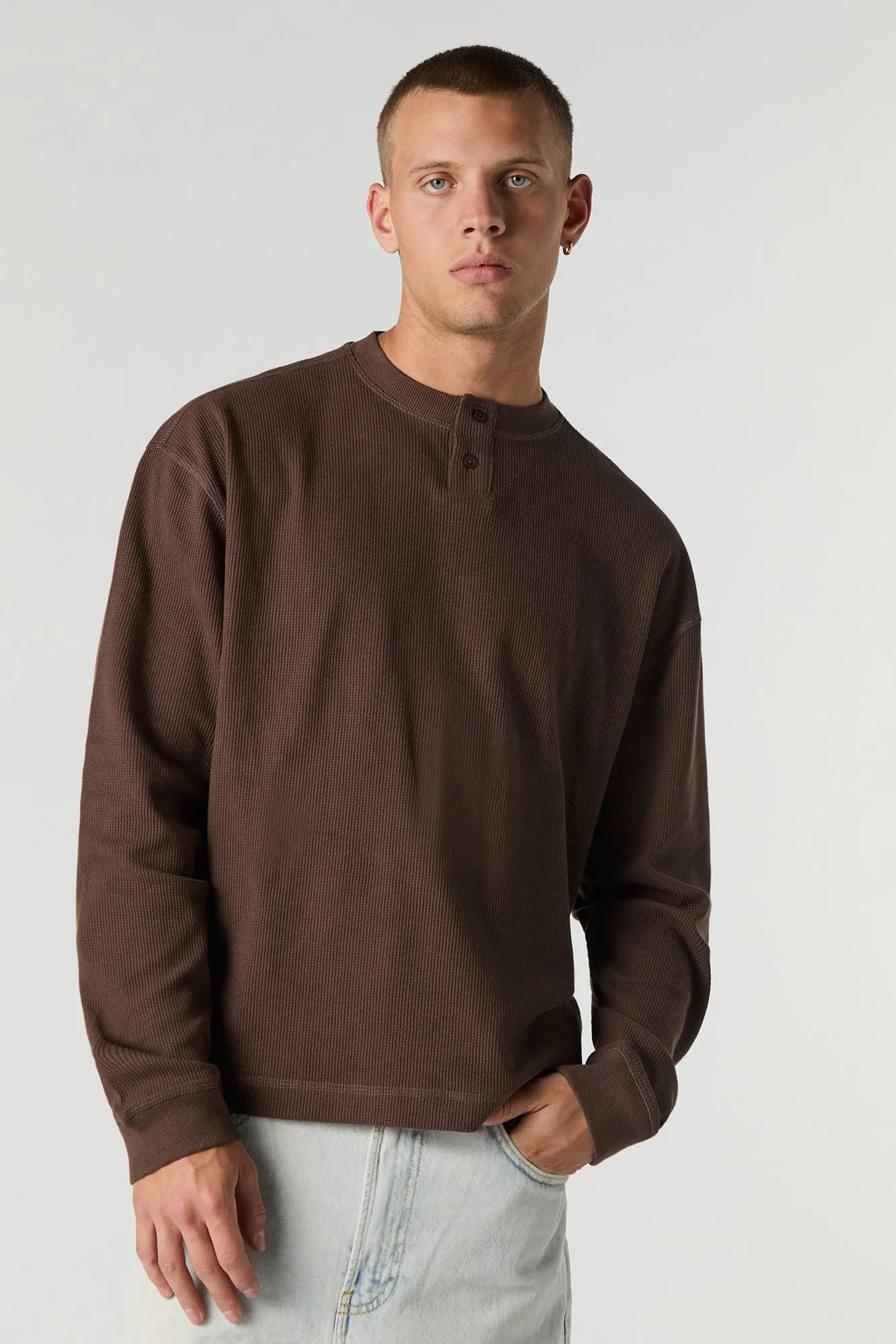 Haut Henley en trico thermique sold by Urban Planet product image thumbnail 4