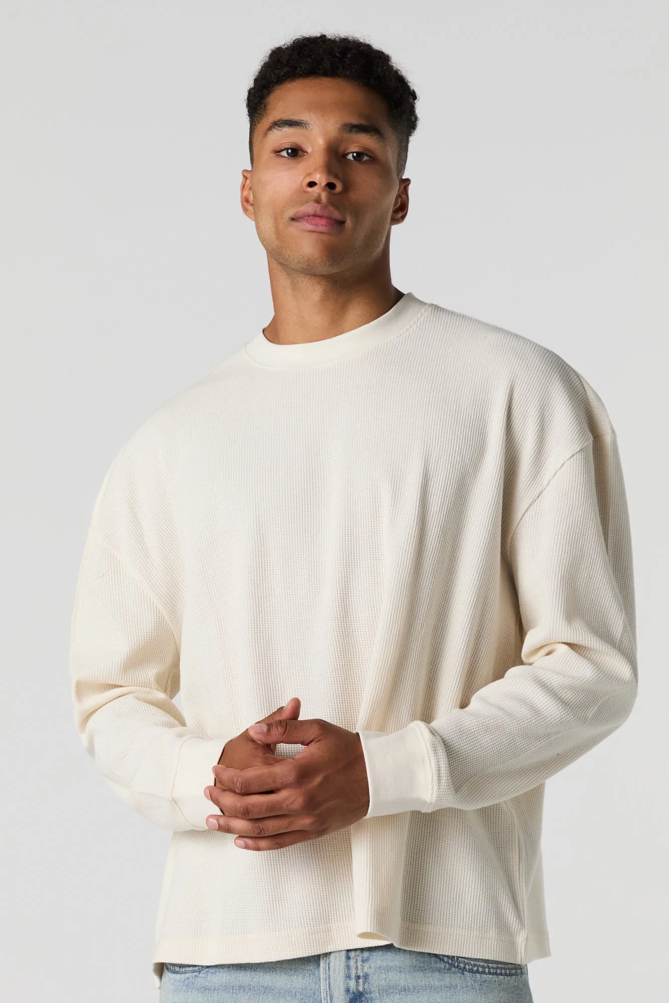 Haut en tricot thermique à manches longues sold by Urban Planet product image thumbnail 2