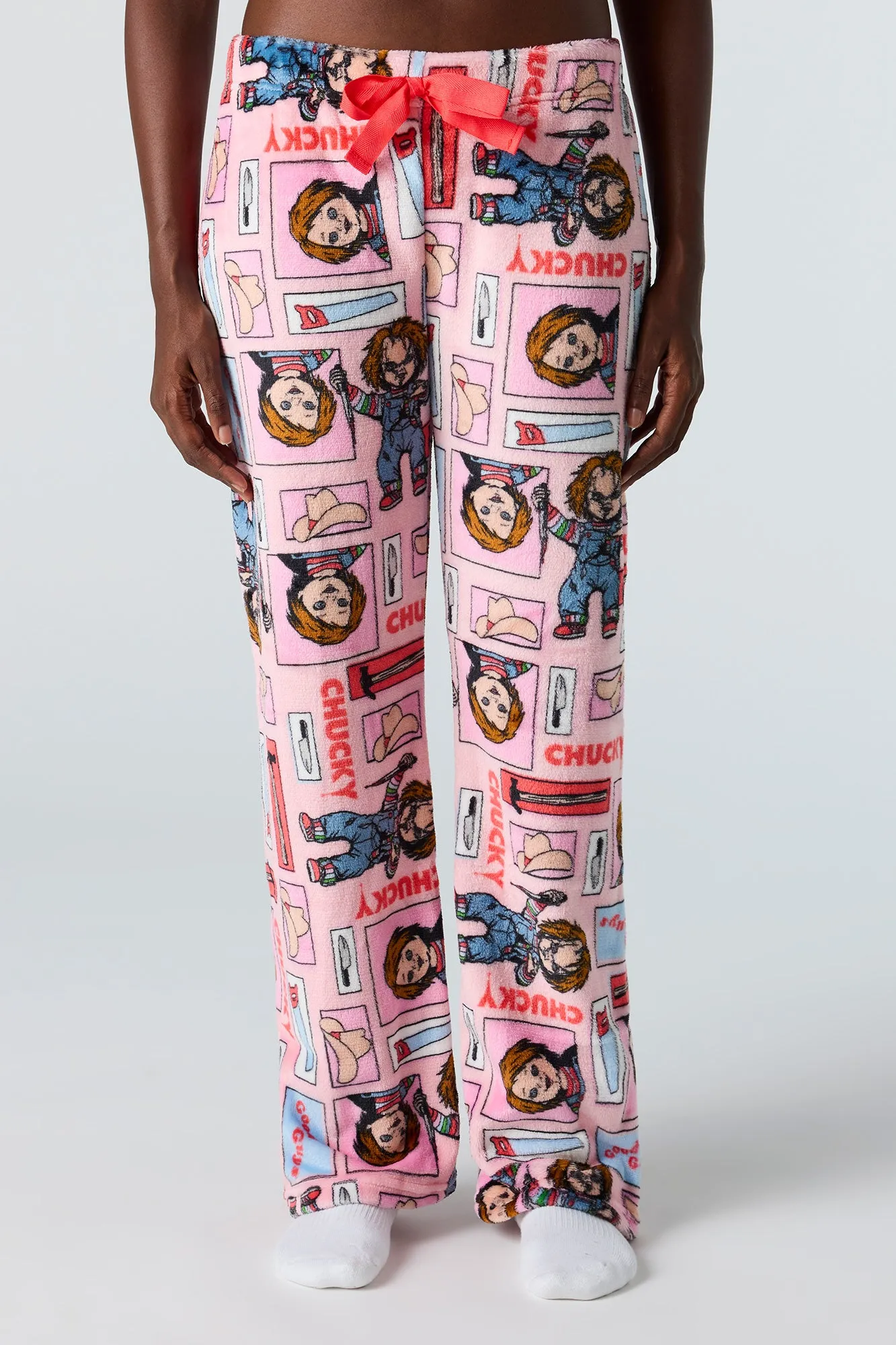 Printed Plush Pajama Pant sold by Urban Planet product image thumbnail 2
