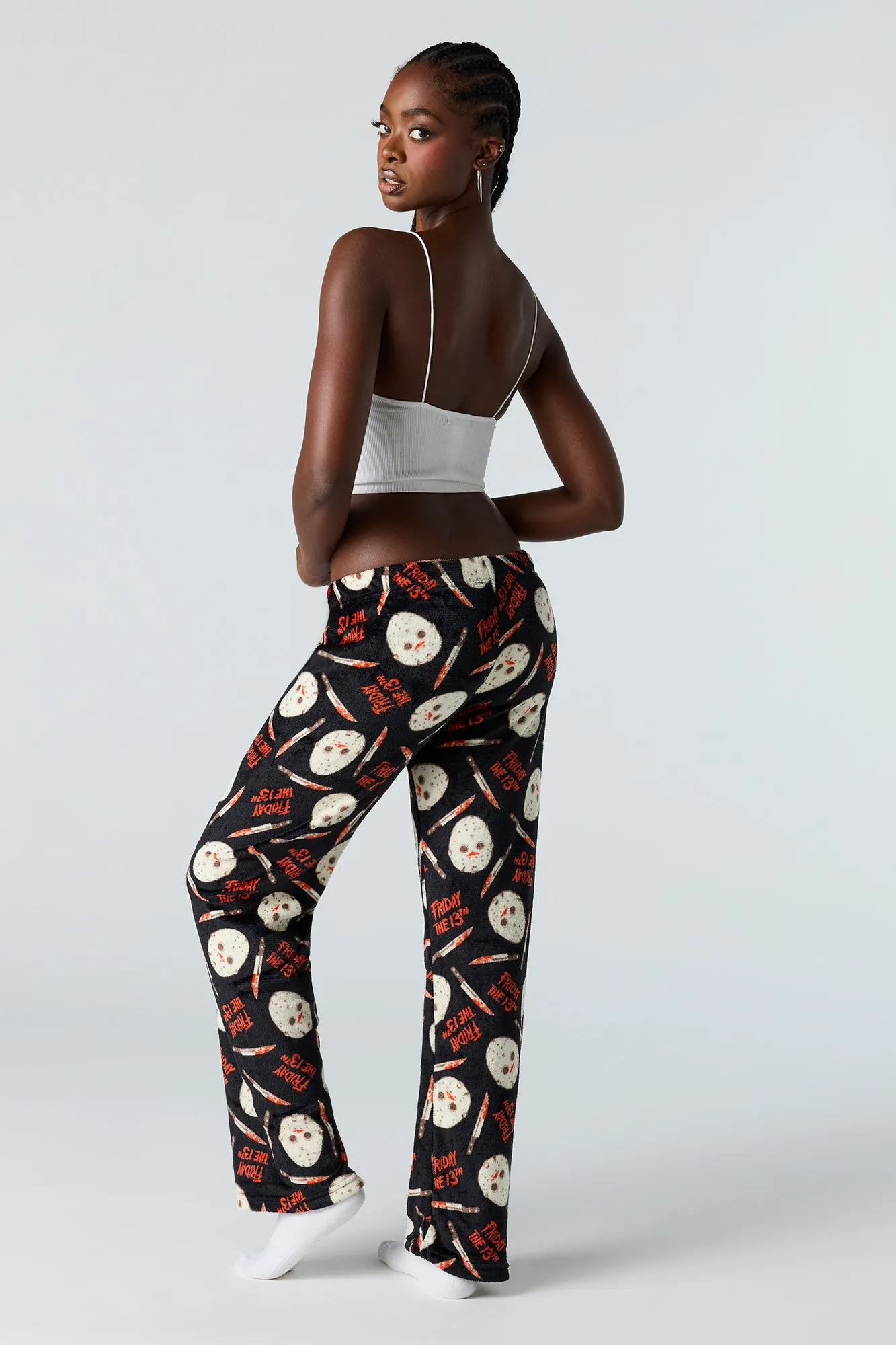 Pantalon de pyjama imprimé en peluche sold by Urban Planet product image thumbnail 4