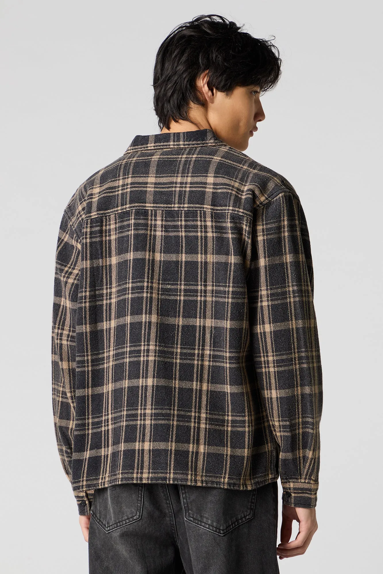 Plaid Button-Up Top sold by Urban Planet product image thumbnail 5