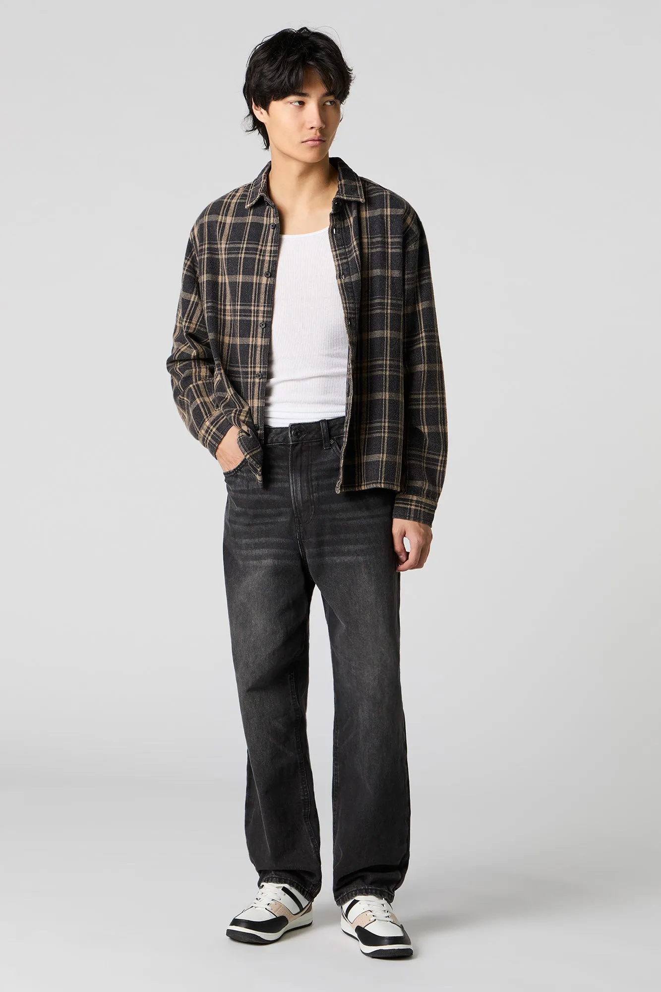 Haut à carreaux boutonné sold by Urban Planet product image thumbnail 4