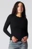 Classic Ribbed Long Sleeve Top sold by Urban Planet