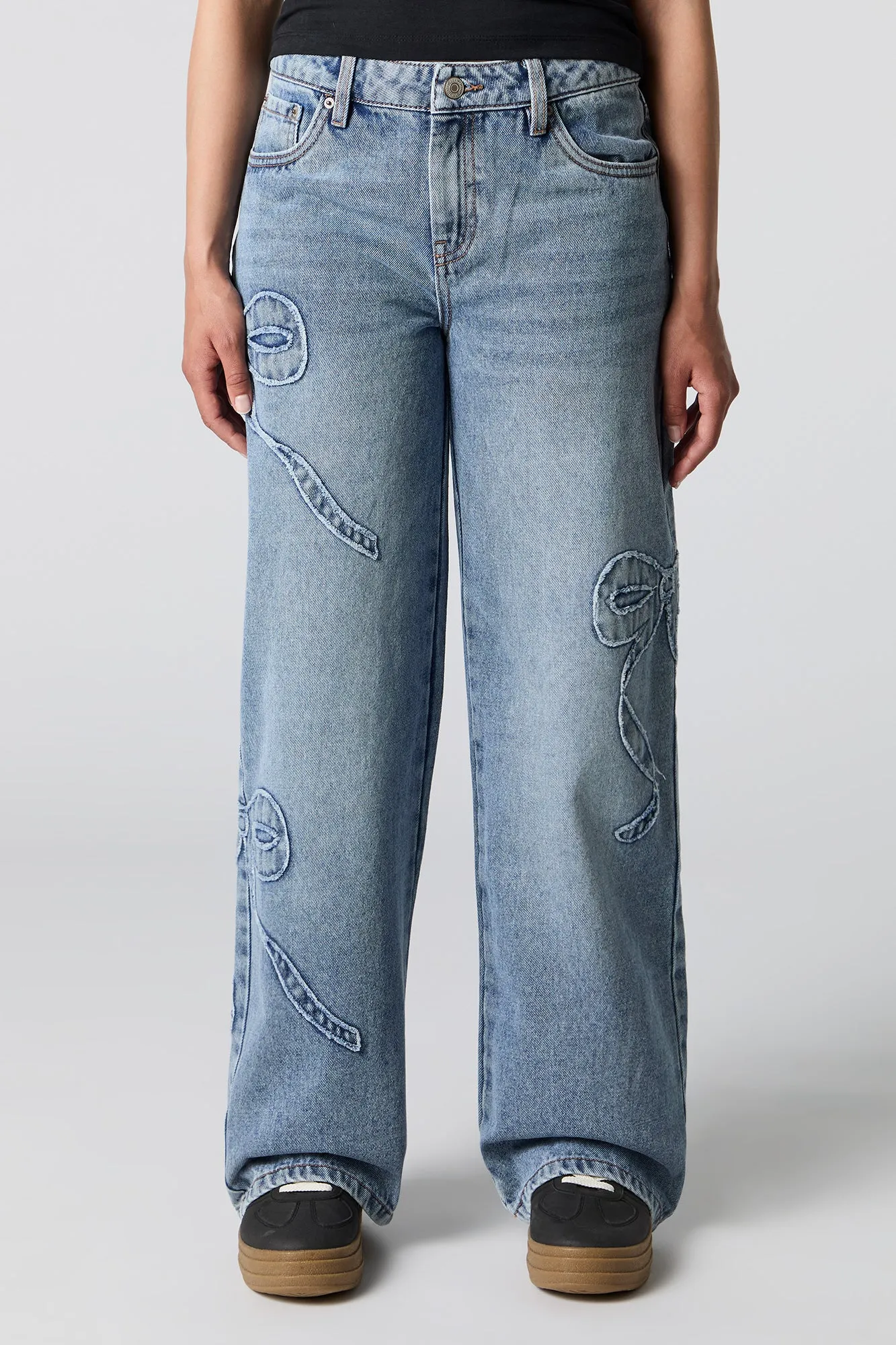Low Rise Skater Jean with Bows sold by Urban Planet product image thumbnail 2