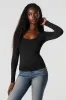 Contour Scoop Neck Long Sleeve Top sold by Urban Planet