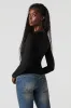 Contour Scoop Neck Long Sleeve Top sold by Urban Planet
