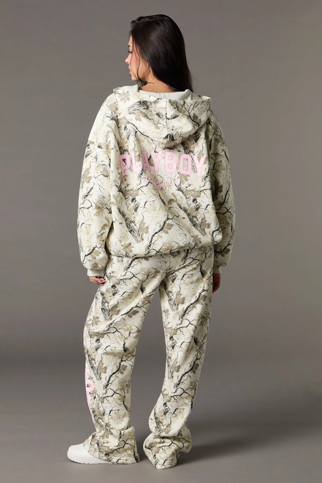 Playboy HD Print Fleece Wide Leg Sweatpant sold by Urban Planet product image thumbnail 3