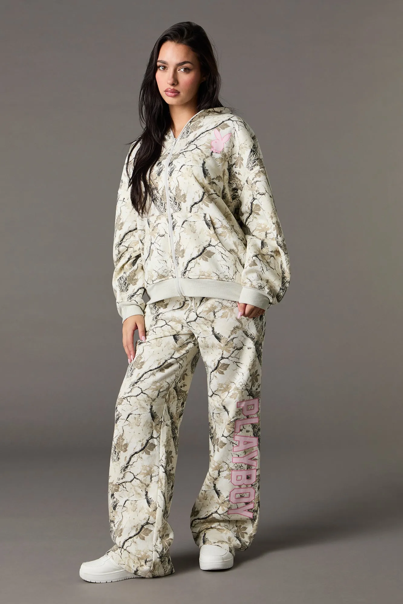 Playboy HD Print Fleece Wide Leg Sweatpant sold by Urban Planet product image thumbnail 4