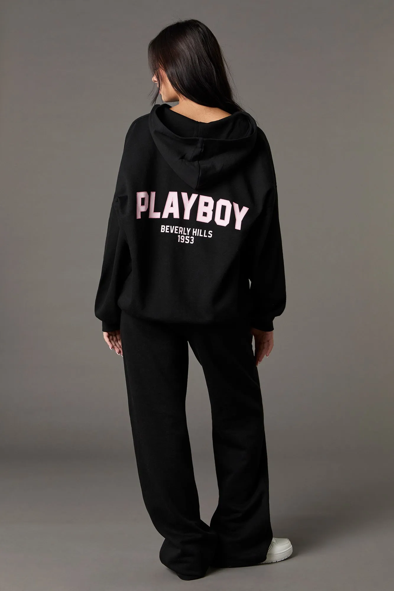 Pantalon en molleton à jambe large et imprimé HD Playboy sold by Urban Planet product image thumbnail 4