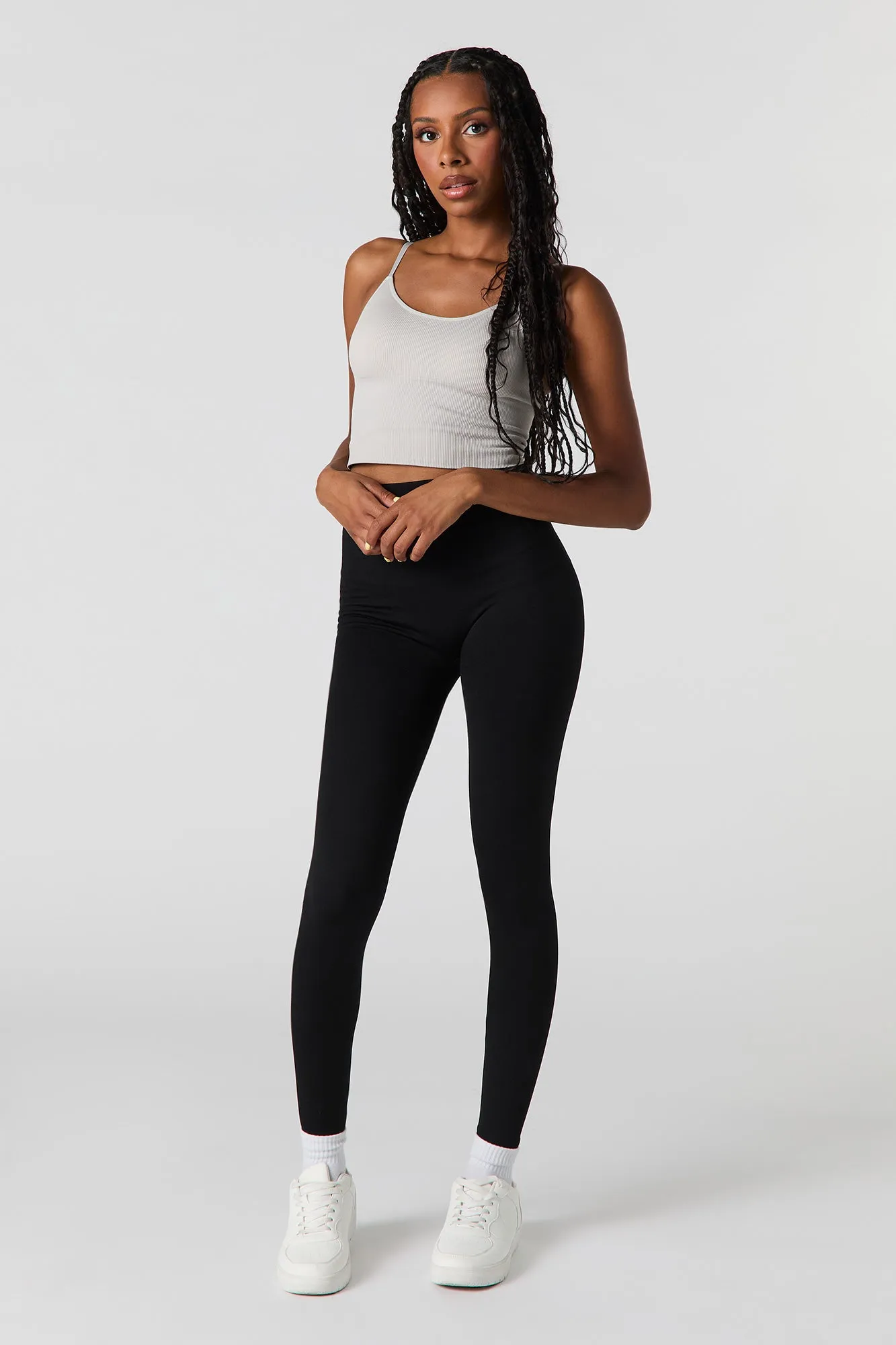Ribbed Classic Legging sold by Urban Planet product image thumbnail 4