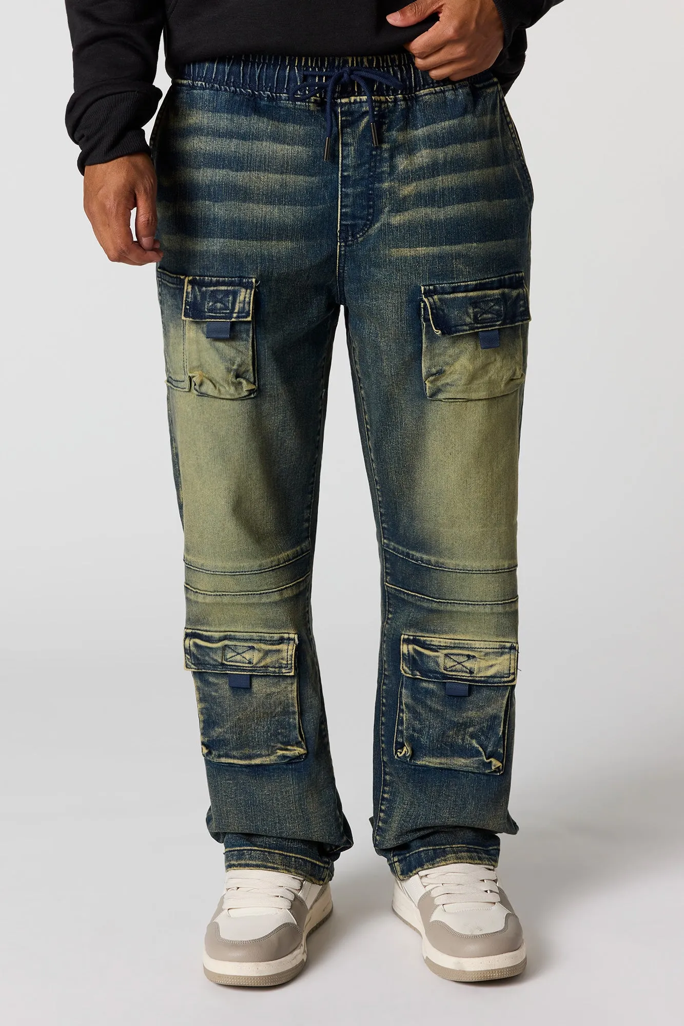 Denim Straight Cargo Jogger sold by Urban Planet product image thumbnail 4