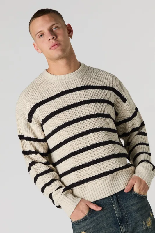 Striped Knit Sweater sold by Urban Planet