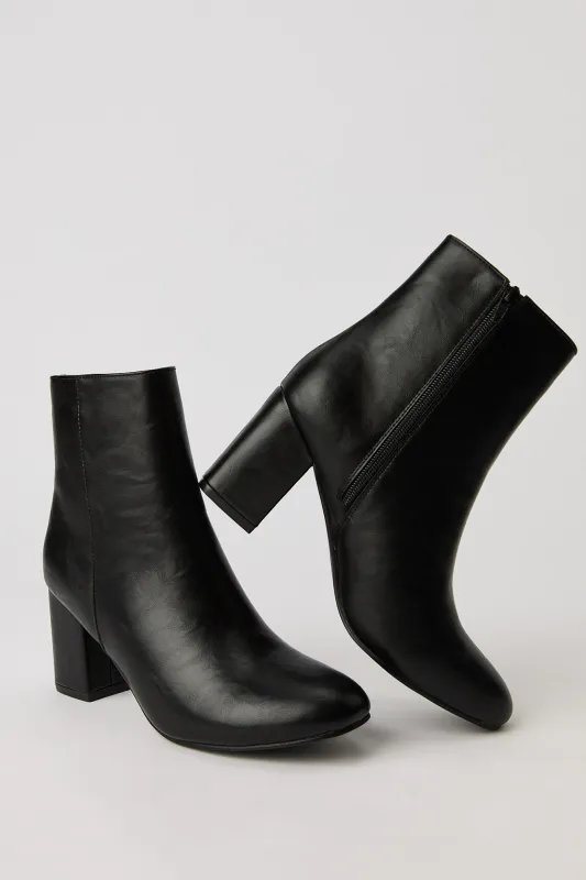 Block Heeled Booties sold by Urban Planet