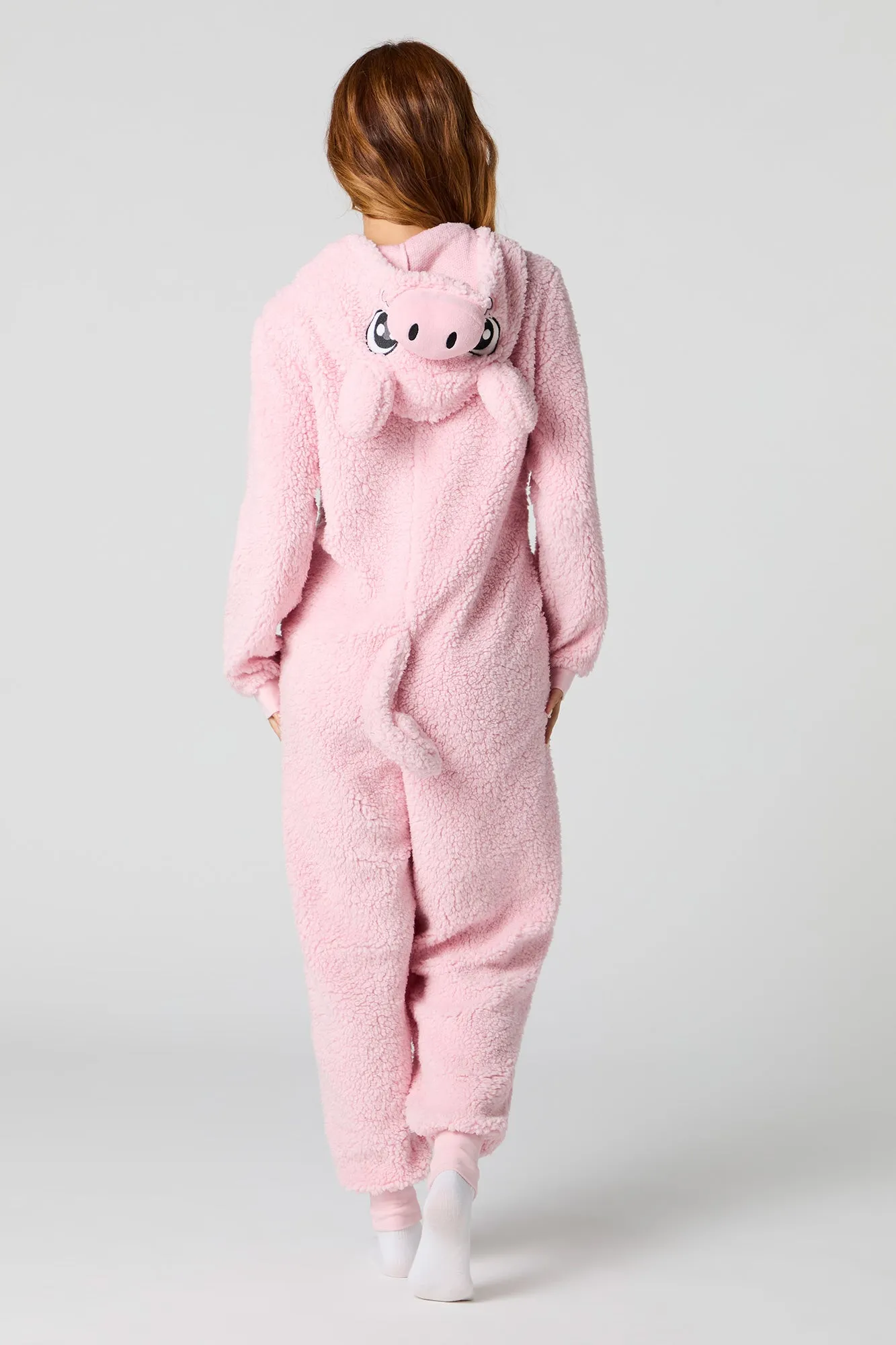 3D Pig Sherpa Onesie sold by Urban Planet product image thumbnail 4