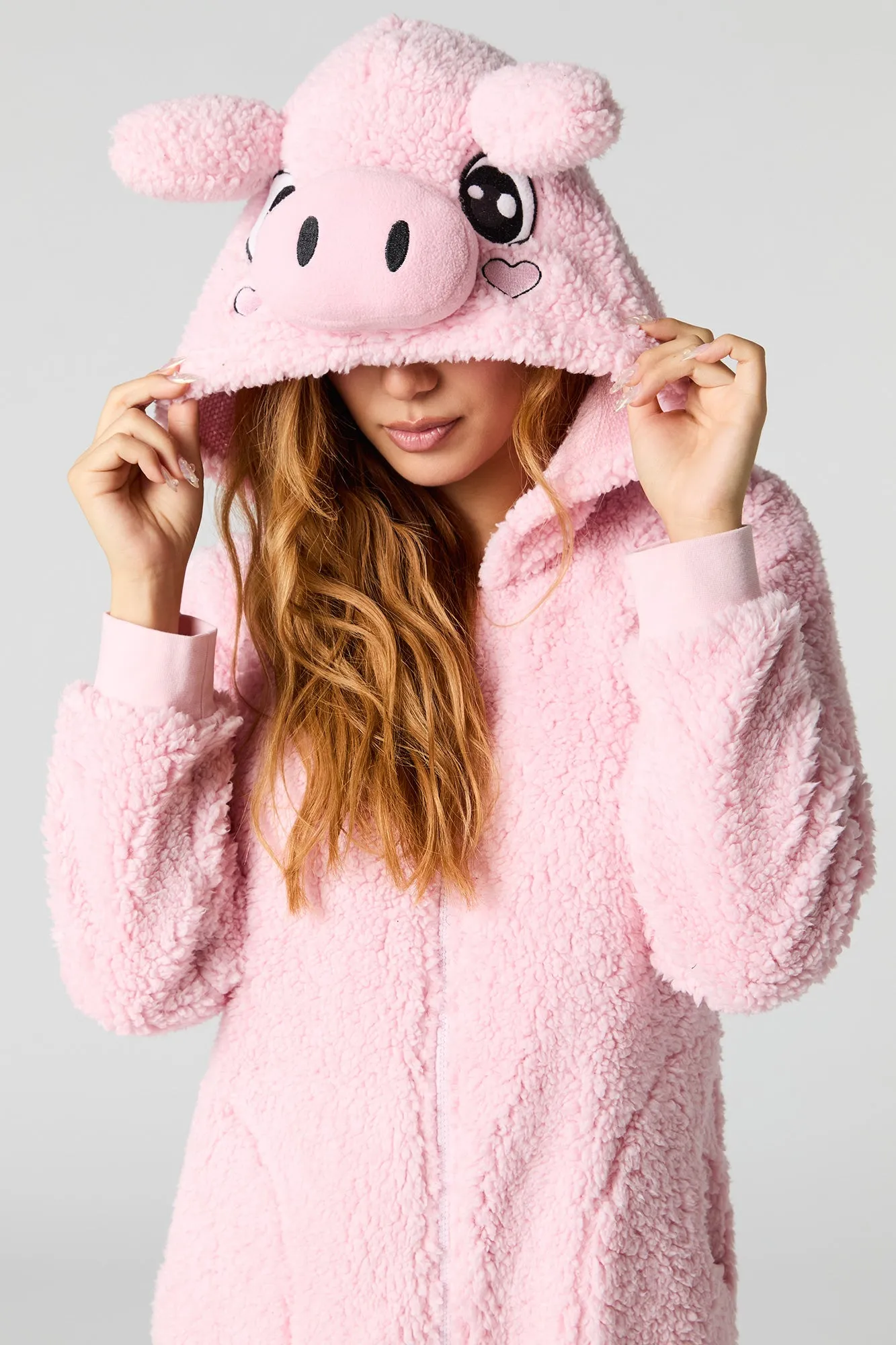 Combinaison en sherpa avec cochon en 3D sold by Urban Planet