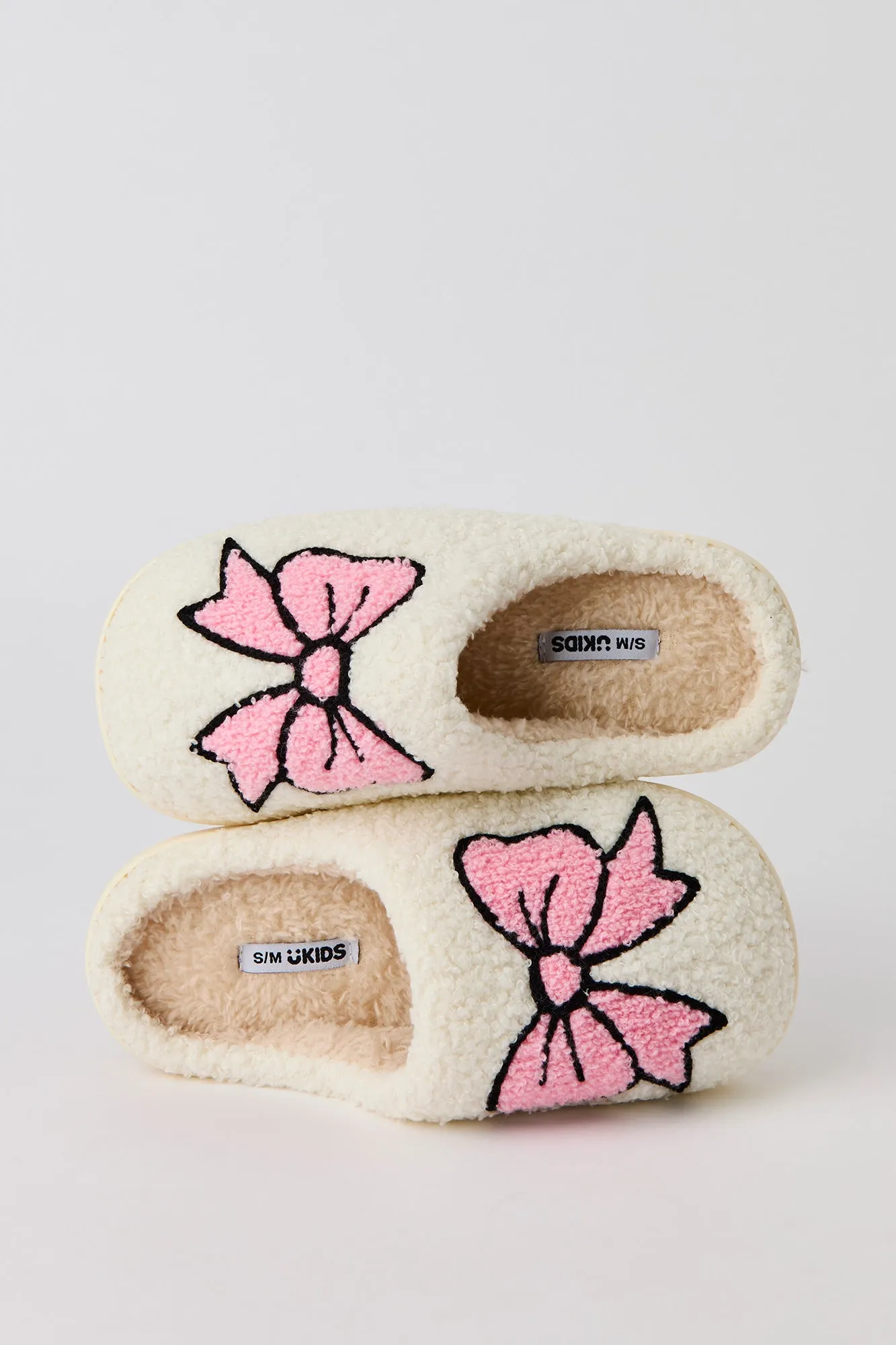 Girls Bow Sherpa Slipper sold by Urban Planet