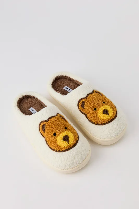 Pantoufles en Sherpa à imprimé Ours pour fille sold by Urban Planet