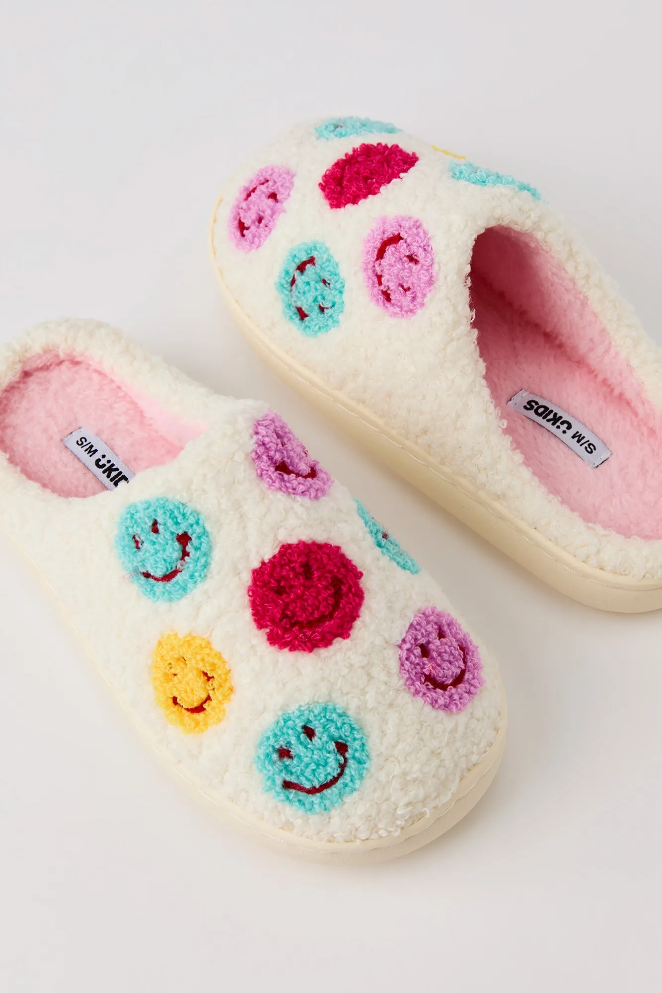 Girls Smiley Sherpa Slipper sold by Urban Planet