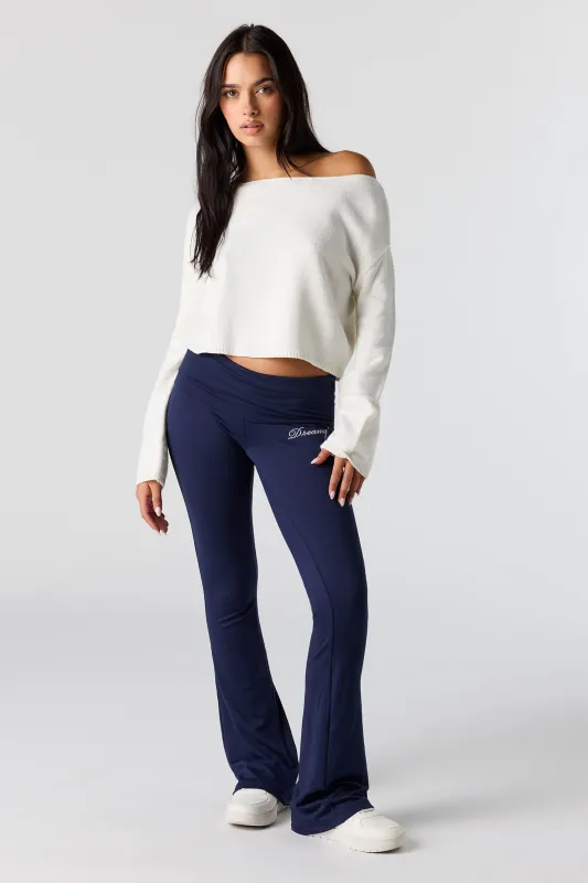 Embroidered Flare Legging sold by Urban Planet