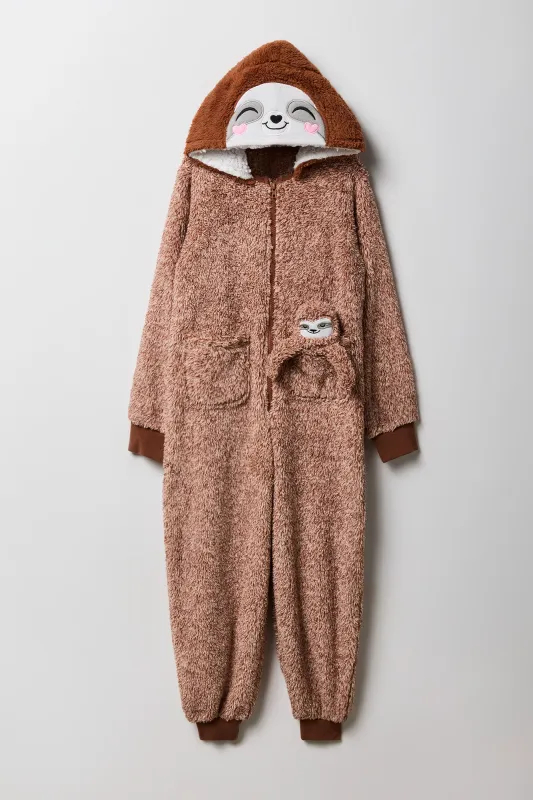 Combinaison en Sherpa Paresseux 3D pour enfant sold by Urban Planet