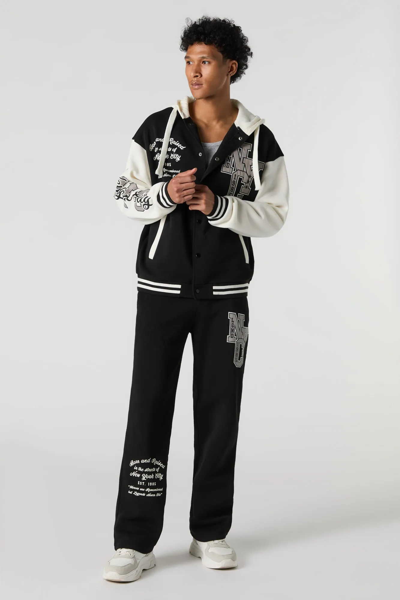 City Graphic Fleece Varsity Sweatpant sold by Urban Planet product image thumbnail 2