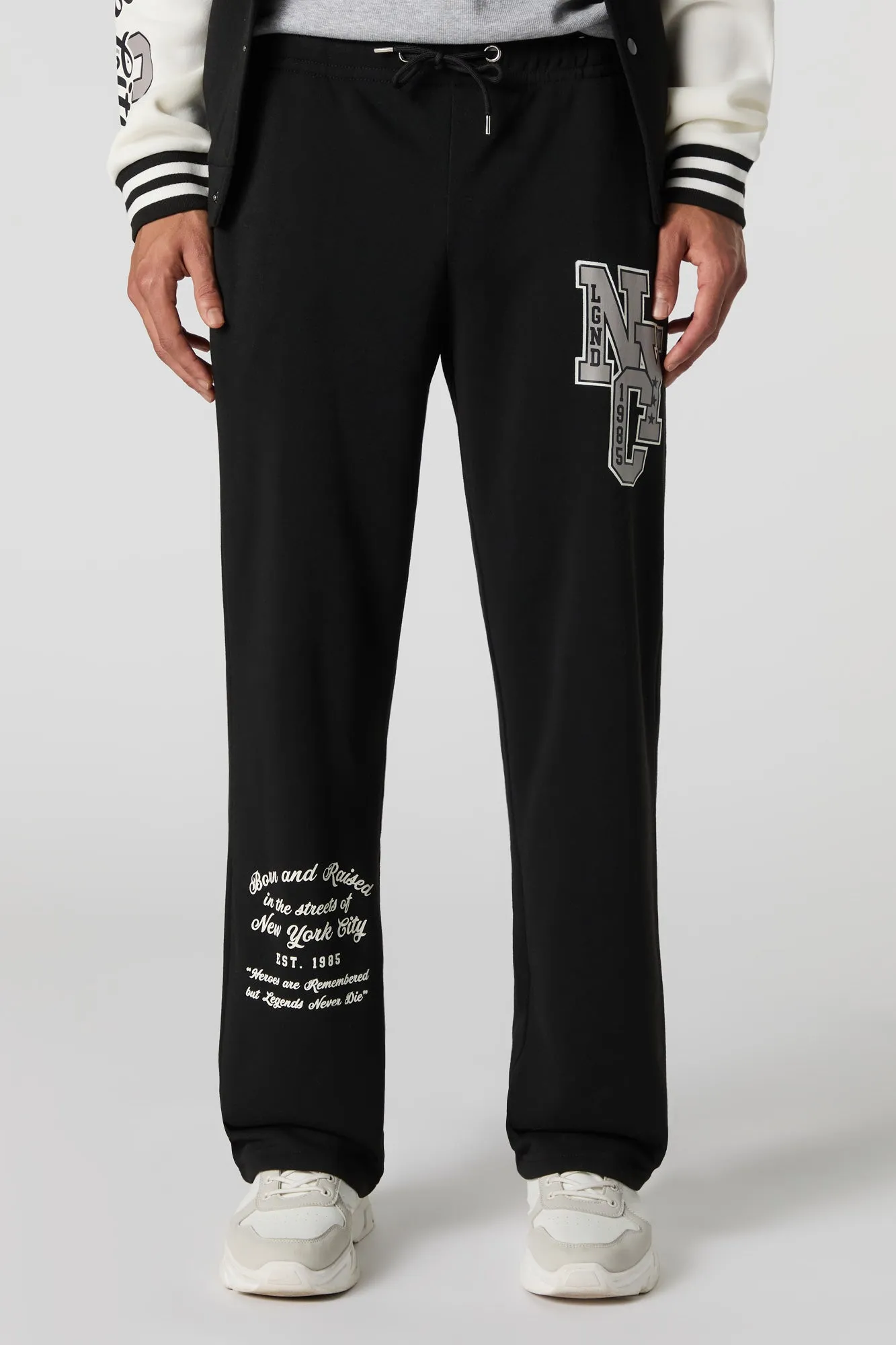 City Graphic Fleece Varsity Sweatpant sold by Urban Planet