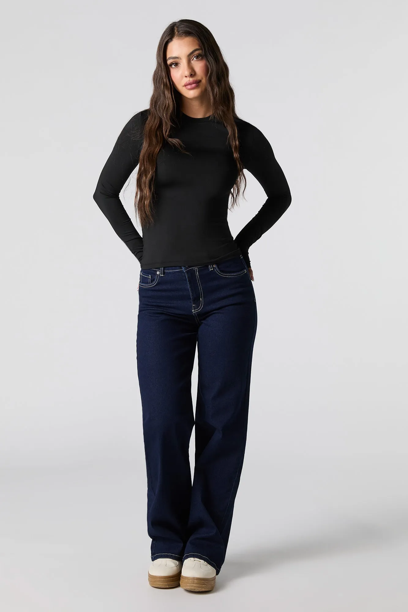 Haut profilé classique à manches longues sold by Urban Planet product image thumbnail 4