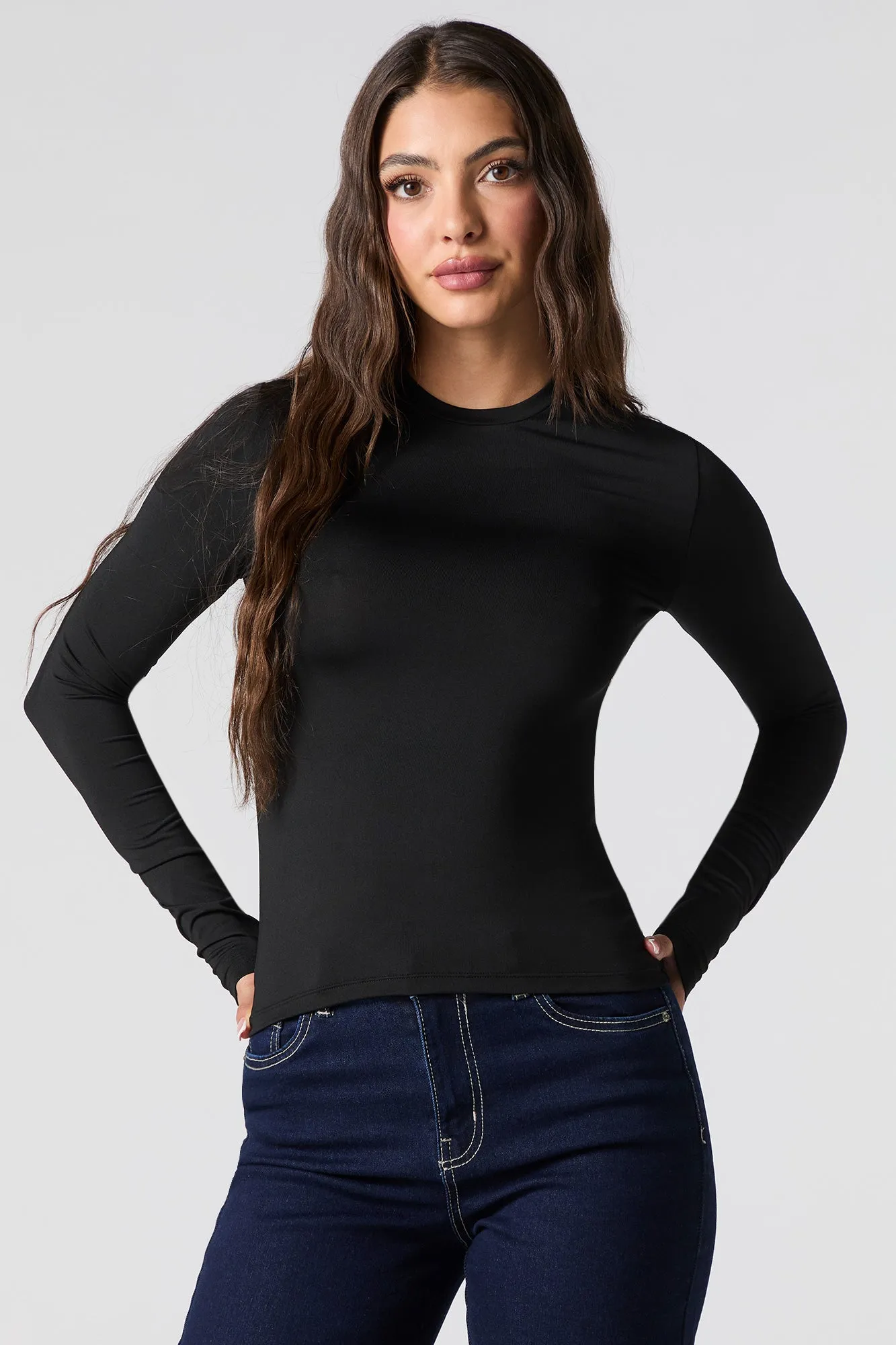 Haut profilé classique à manches longues sold by Urban Planet product image thumbnail 2