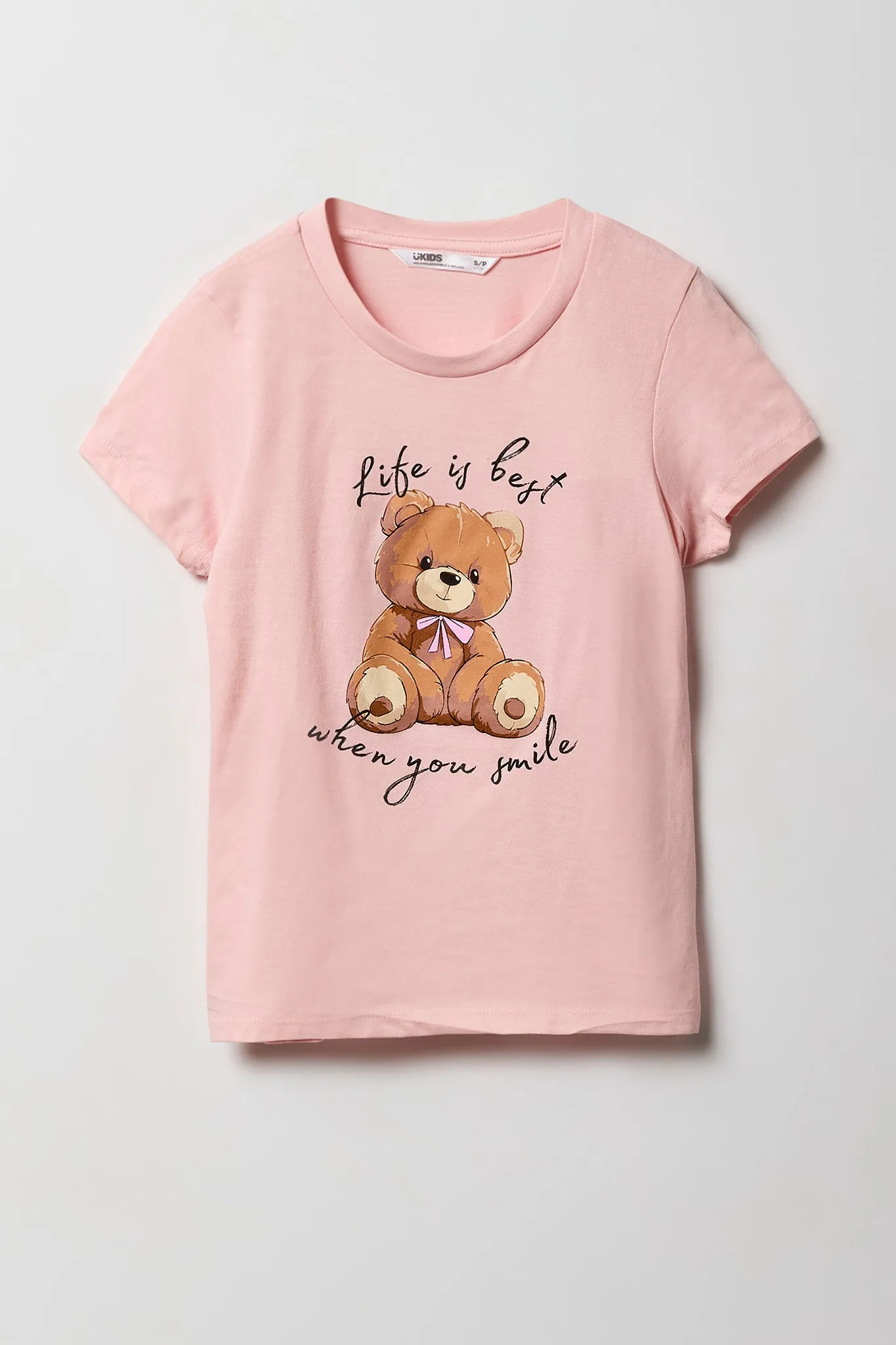 Girls Smile Graphic T-Shirt sold by Urban Planet