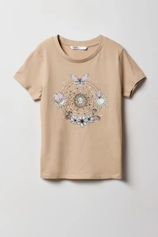 Girls Sun Graphic T-Shirt sold by Urban Planet