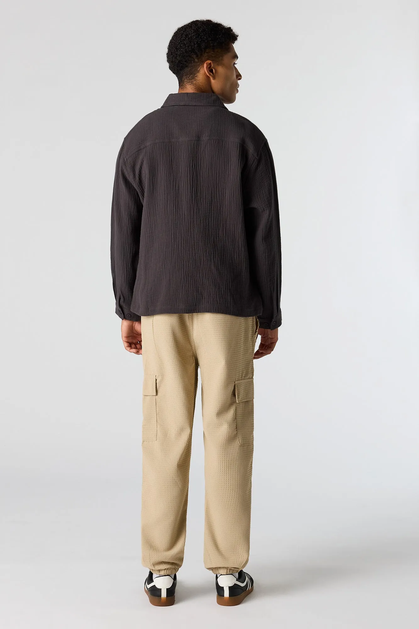 Waffle Knit Cargo Jogger sold by Urban Planet product image thumbnail 3