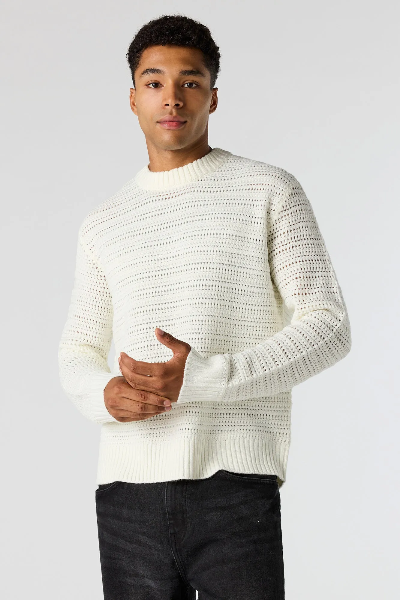 Chandail en tricot ajouré sold by Urban Planet