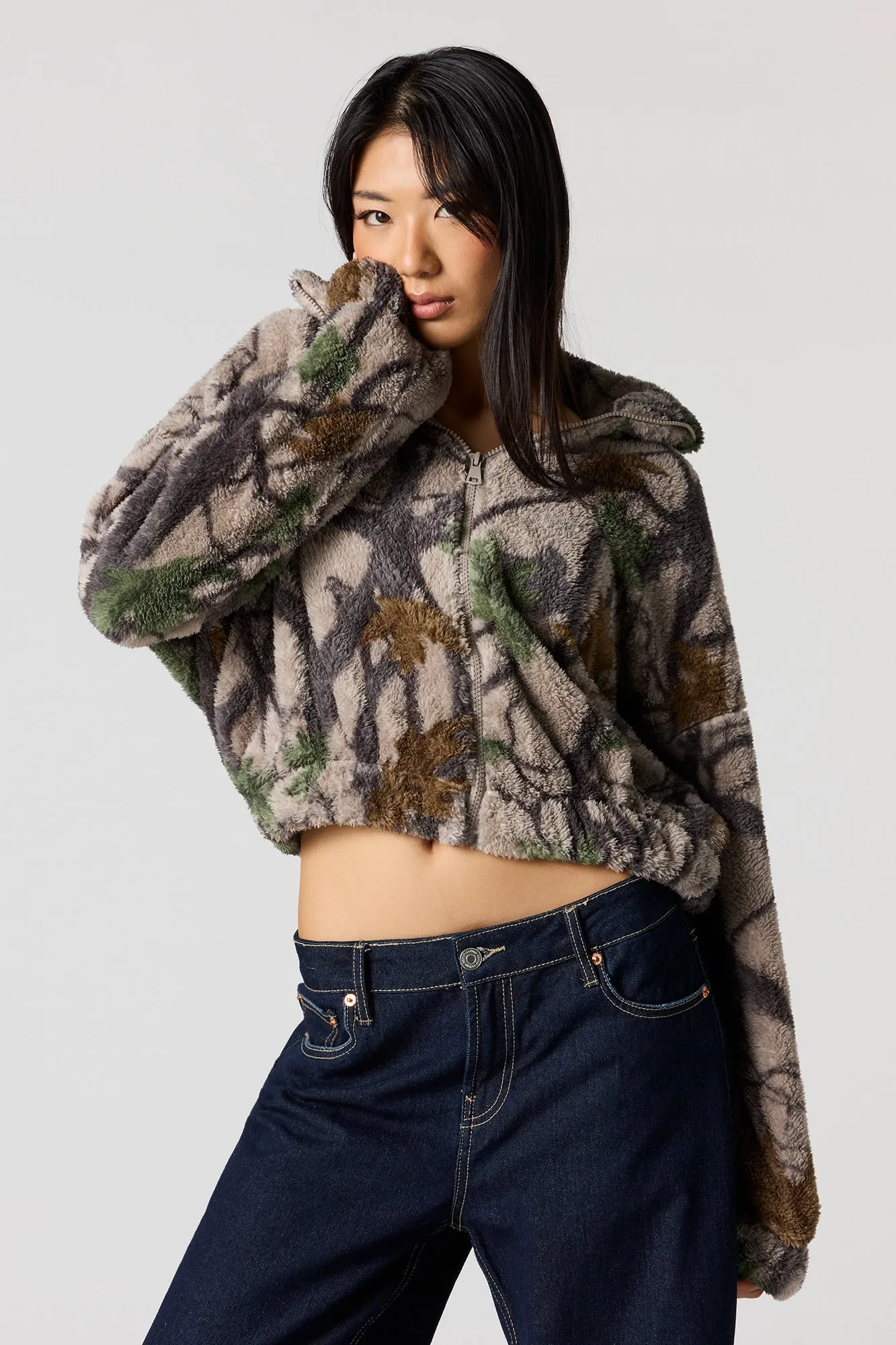 Sherpa Bomber Jacket sold by Urban Planet product image thumbnail 4