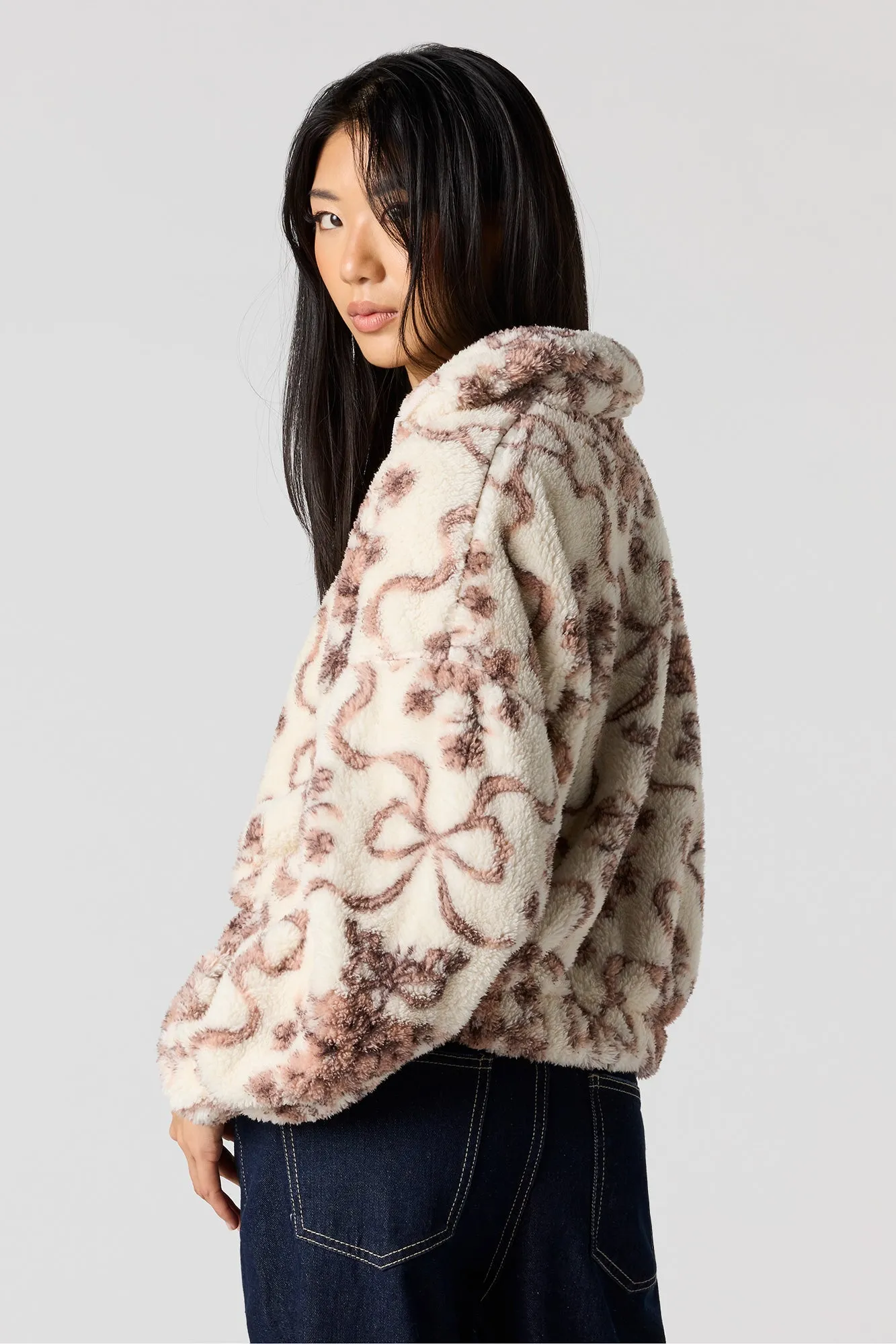 Sherpa Bomber Jacket sold by Urban Planet product image thumbnail 2