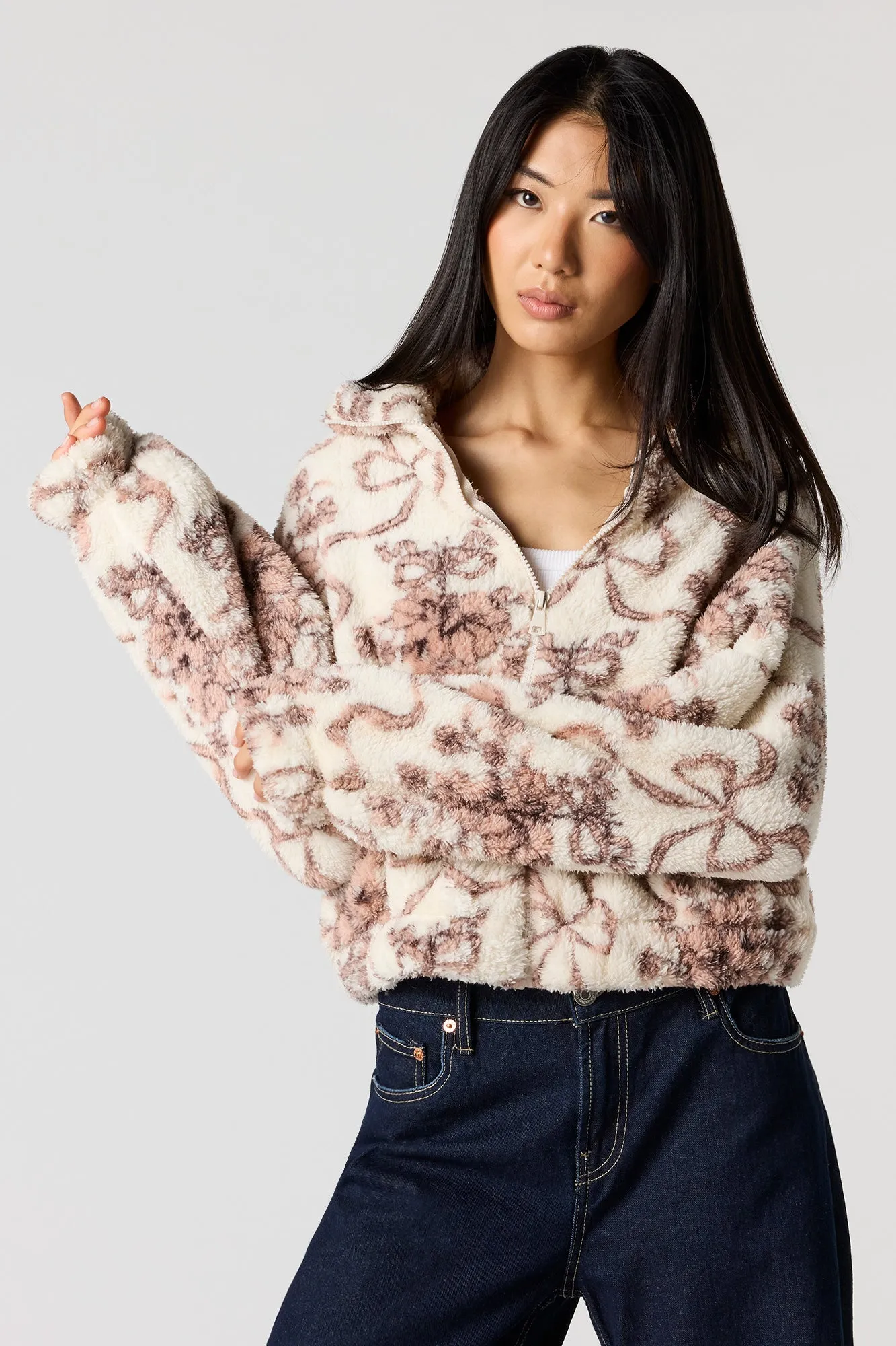 Sherpa Bomber Jacket sold by Urban Planet