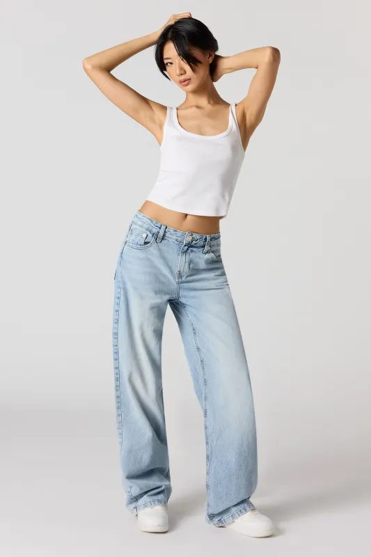 Embroidered Low Rise Skater Jean sold by Urban Planet