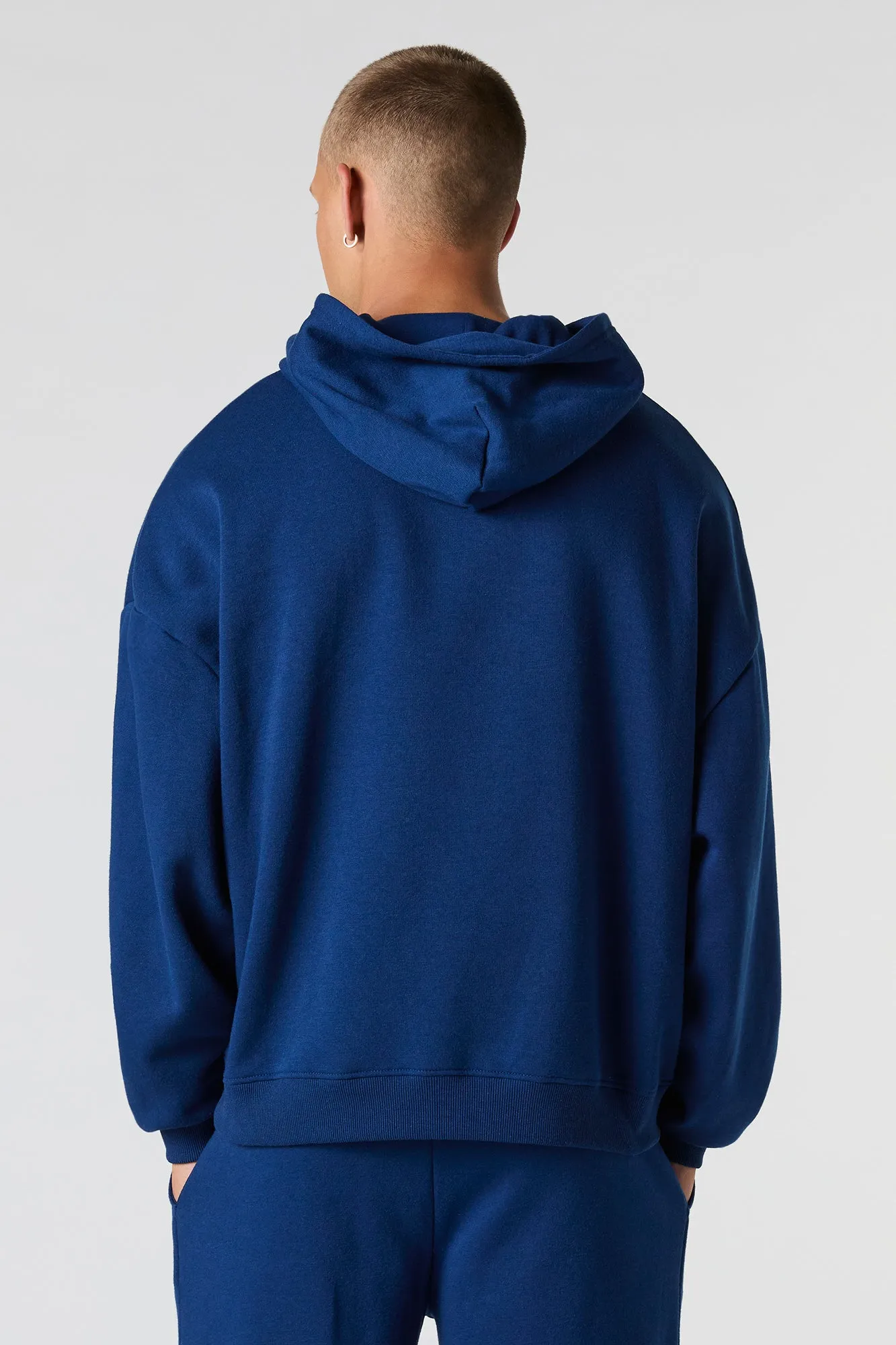 Haut carré à capuchon en molleton avec motif brodé NYC sold by Urban Planet product image thumbnail 2