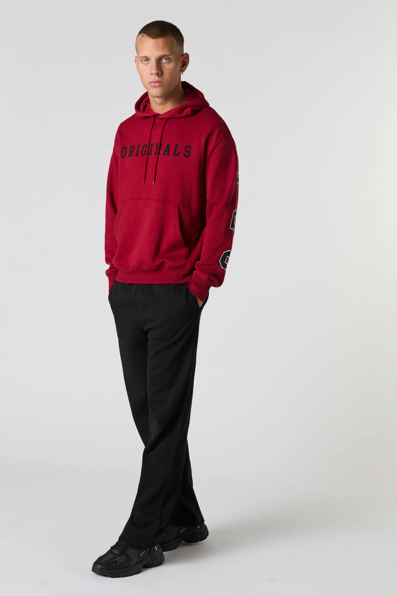 Twill Embroidered Fleece Hoodie sold by Urban Planet product image thumbnail 3