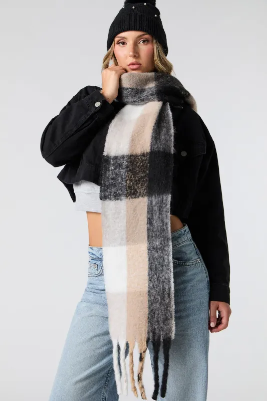 Thin Plaid Scarf sold by Urban Planet