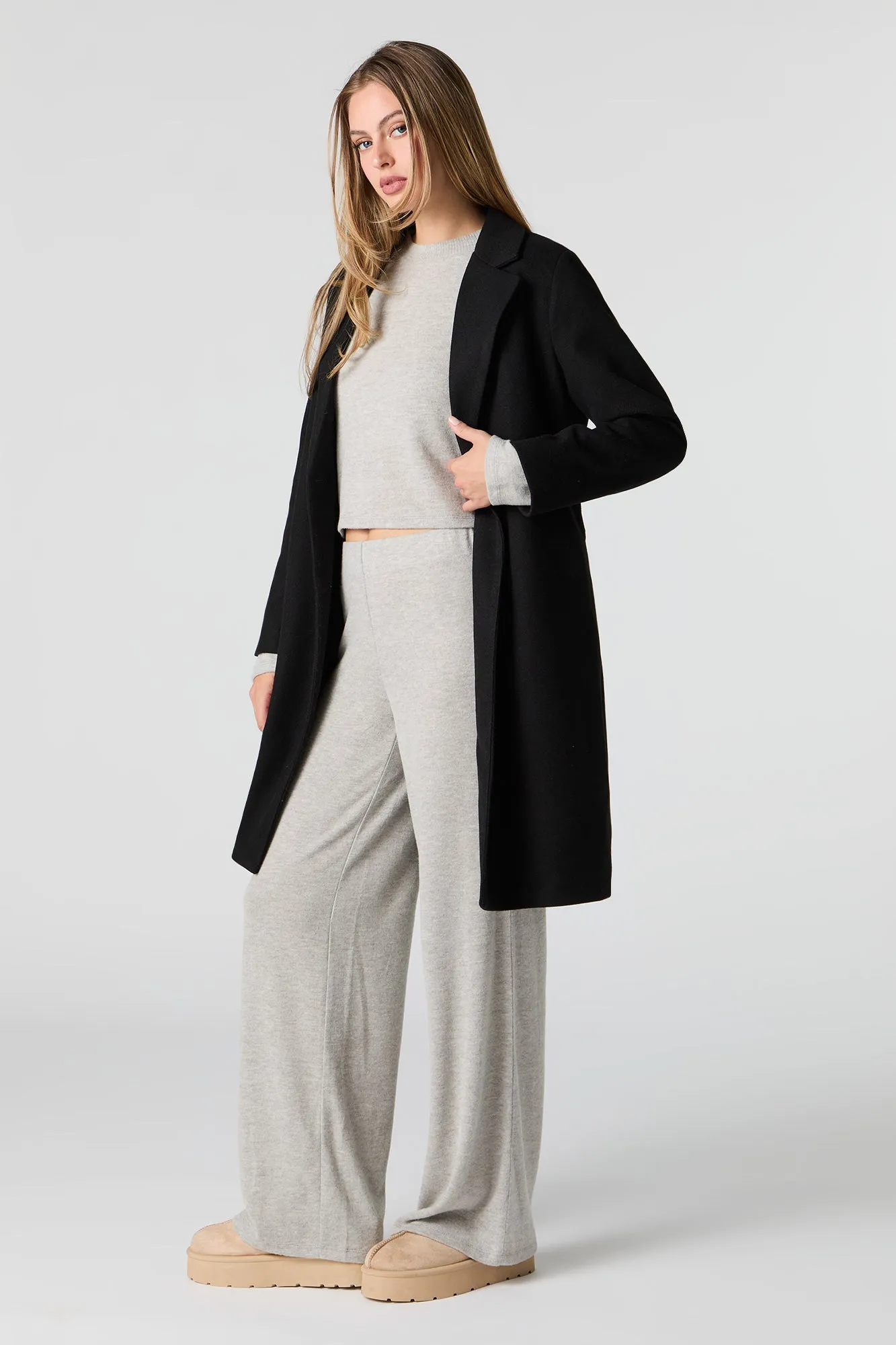 One Button Long Line Coat sold by Urban Planet product image thumbnail 5