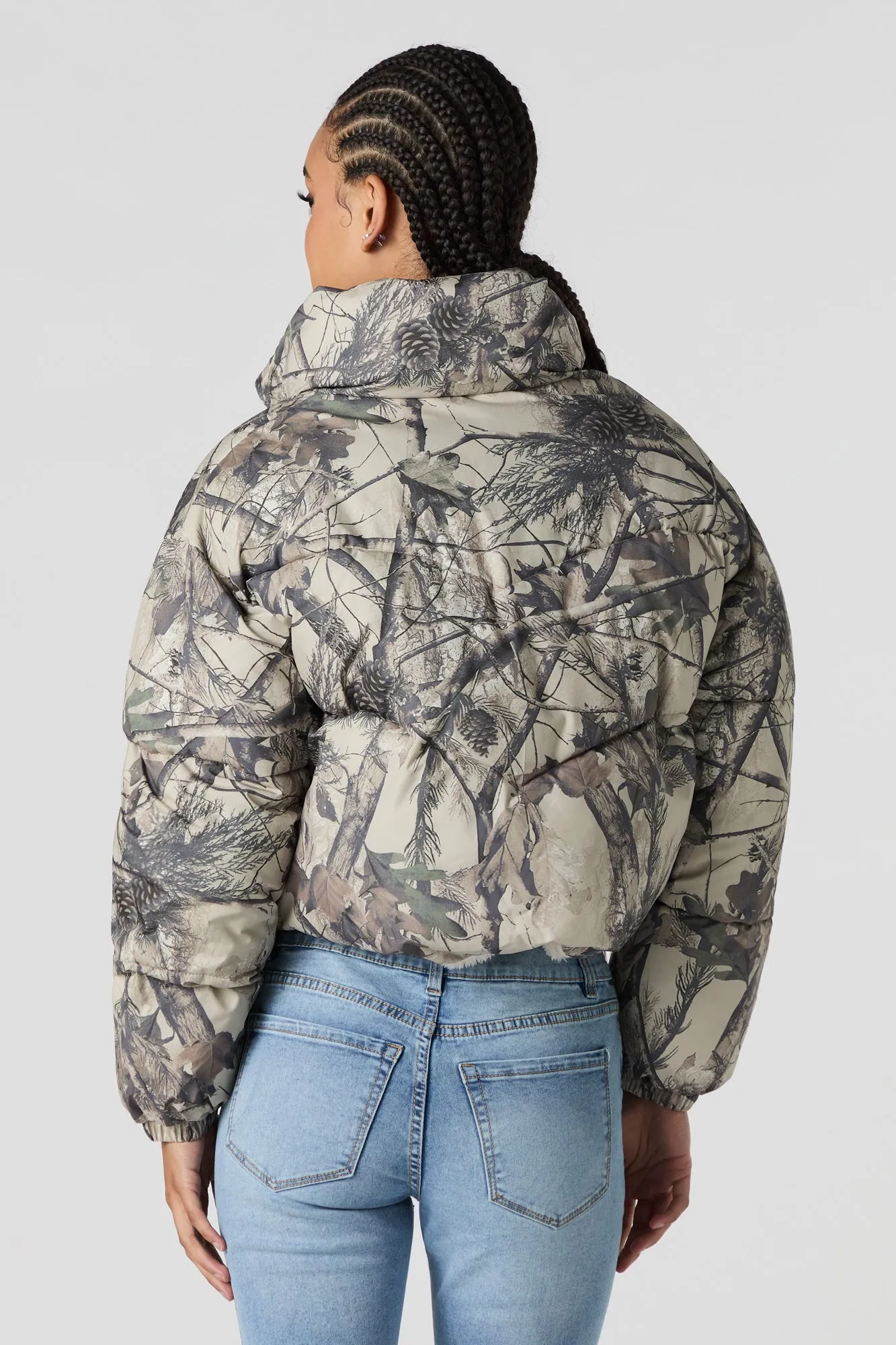 Sherpa Lined Puffer Jacket sold by Urban Planet product image thumbnail 2