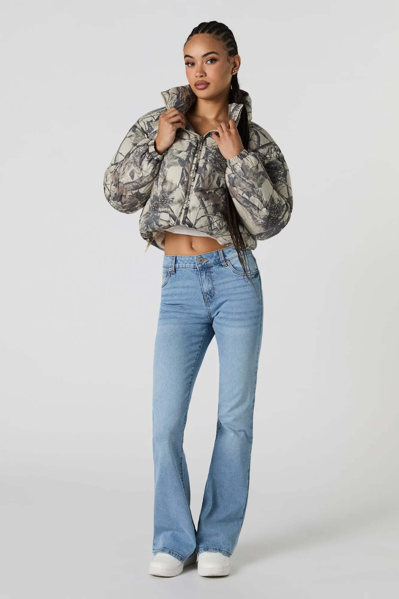 Sherpa Lined Puffer Jacket sold by Urban Planet product image thumbnail 3