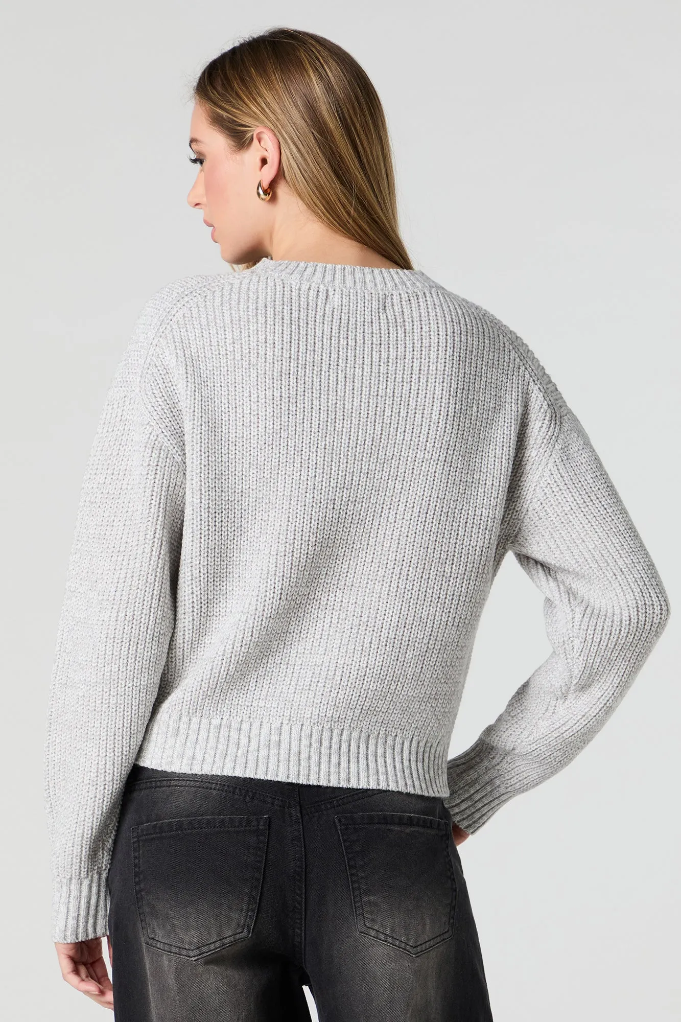 Solid Knit Sweater sold by Urban Planet product image thumbnail 5