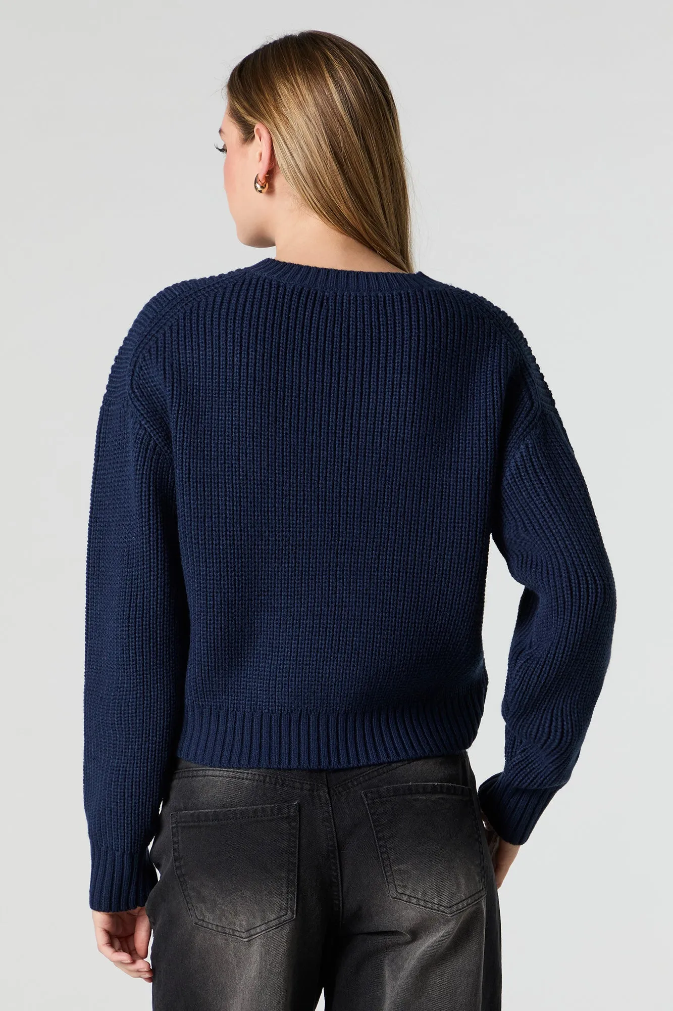 Solid Knit Sweater sold by Urban Planet product image thumbnail 2