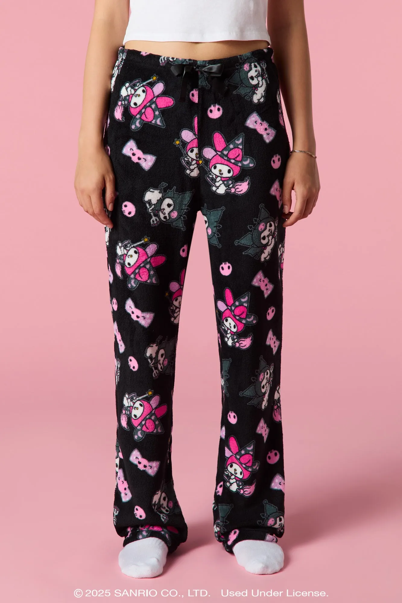 Kuromi™ & My Melody™ Halloween Plush Pajama Pant sold by Urban Planet product image thumbnail 2