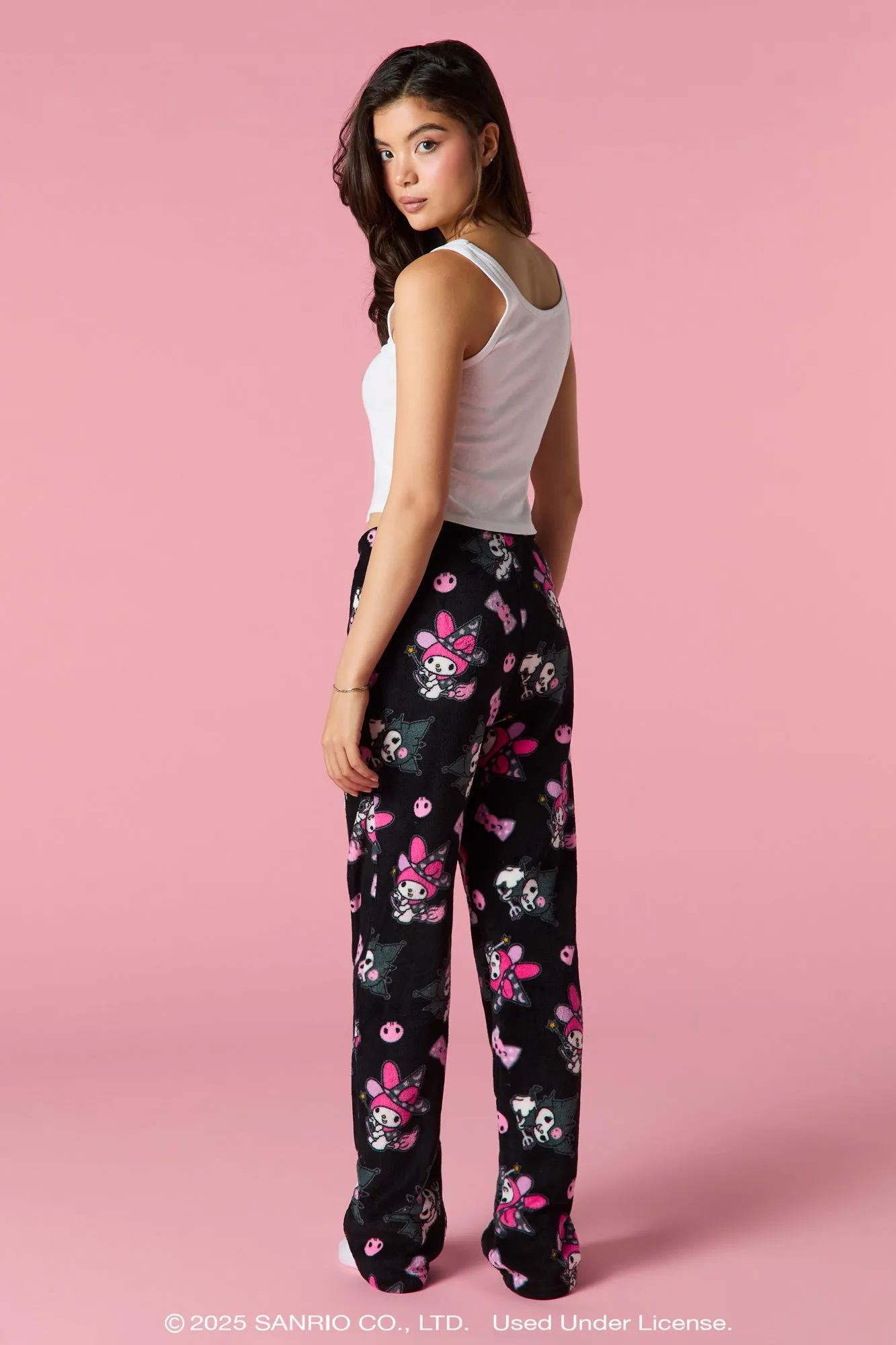 Kuromi™ & My Melody™ Halloween Plush Pajama Pant sold by Urban Planet product image thumbnail 3