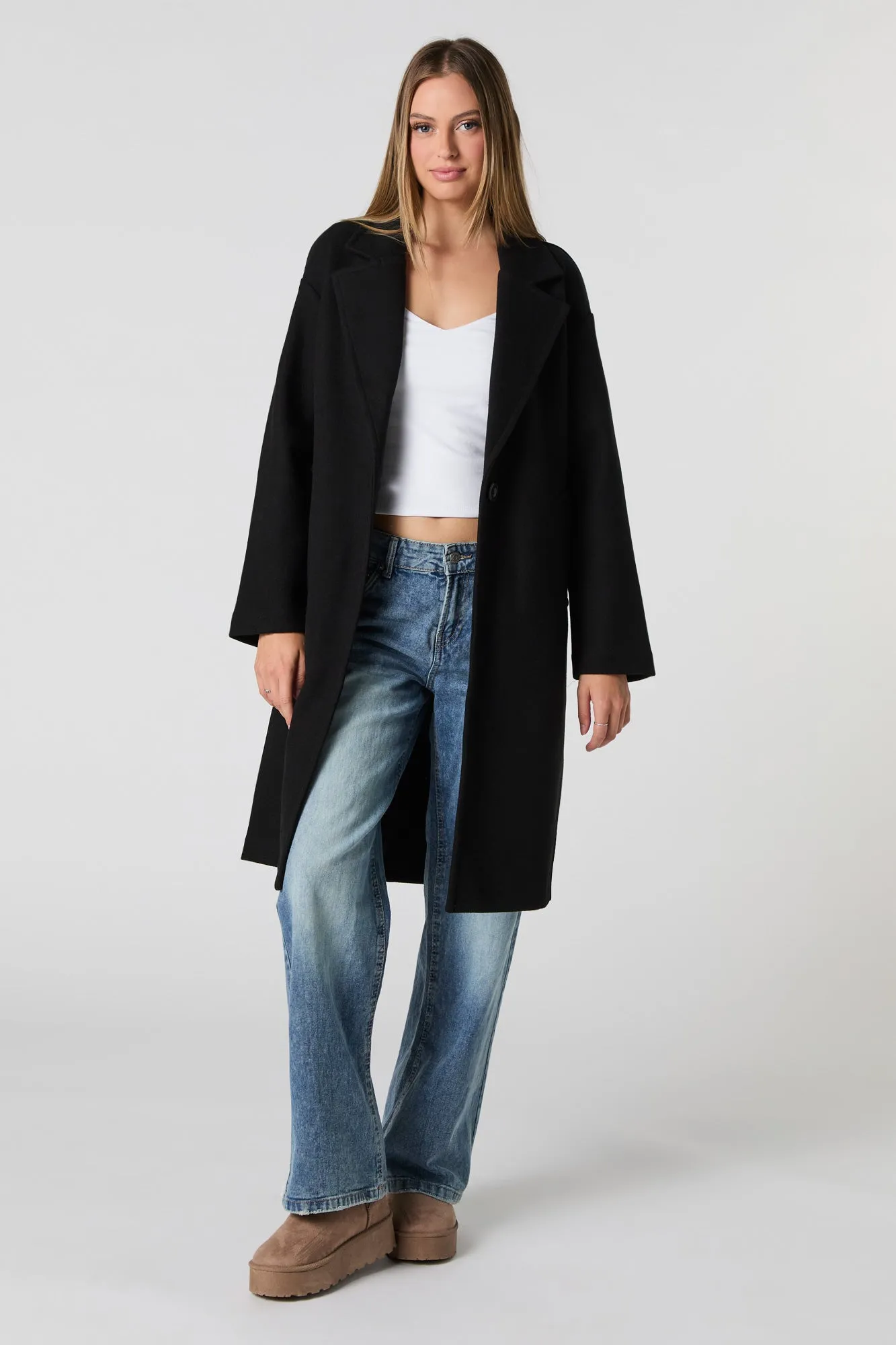 Manteau longueur midi à un bouton sold by Urban Planet product image thumbnail 2